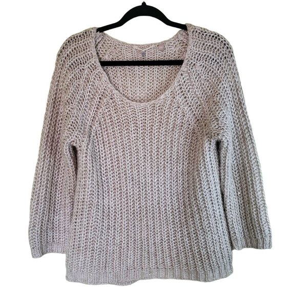 Anthropologies Sweaters - Anthropologies Woman's Knitted Knotted Sweater Size Large